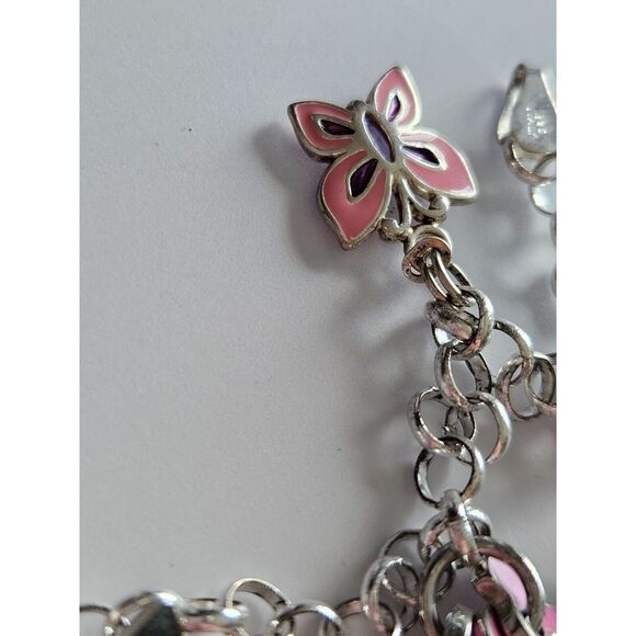 **Final Sale** Sterling silver colorful charm bracelet - Picture 10 of 16